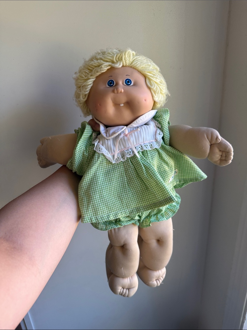 1985 Cabbage Patch Kids Doll Xavier Roberts Blonde Blue Eyes Vintage